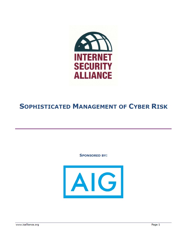 Sophisticated Management of Cyber Risk (ISA 2013) Screenshot