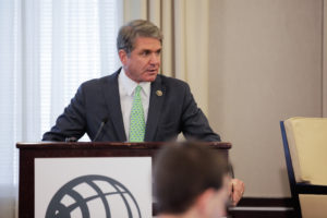 House Homeland Security Committee Chairman Mike McCaul delivers a keynote speech during the ISA 15th Anniversary Conference