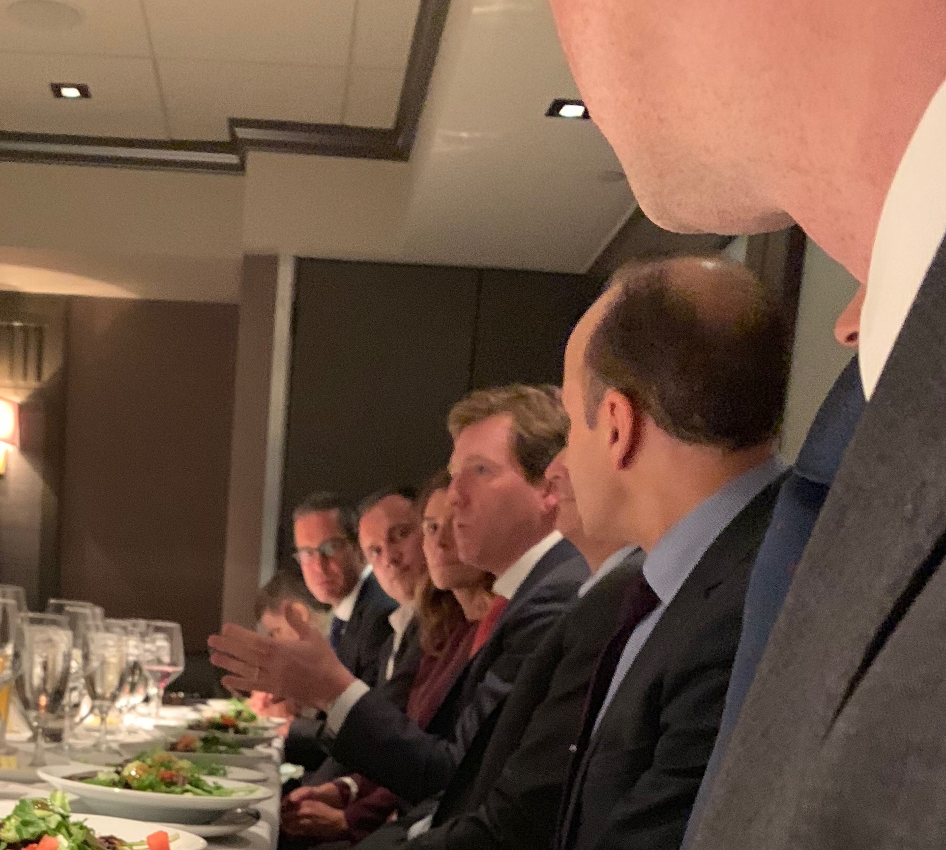Chris Krebs,Director of the Department of Homeland Security’s Cybersecurity and Infrastructure Security Agency (CISA) meets with the ISA Board of Directors during October 2019 Salon Dinner;